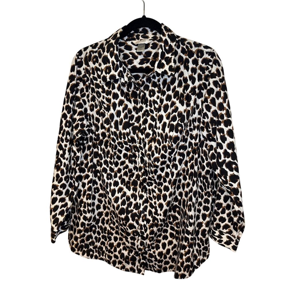 Cj Banks Cheetah Blouse